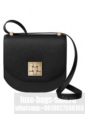 Hermes Mosaique Au 24 Mini Casaque Bag Black