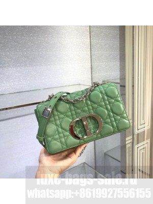 Dior SMALL DIOR CARO BAG Soft Cannage Calfskin M9241 green