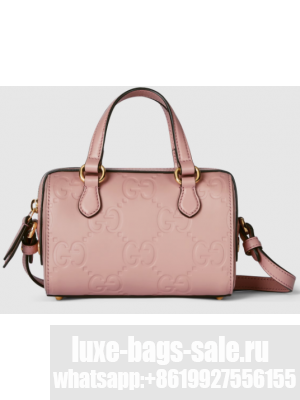 Gucci GG SUPER MINI TOP HANDLE BAG 790130 Rose beige