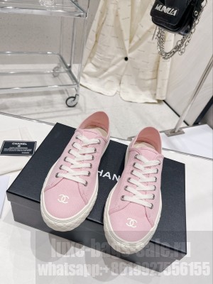 Chanel Canvas Sneakers 2023SS Pink