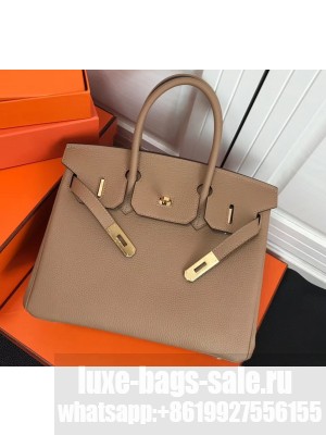 Hermes Birkin 25cm Bag Apricot in Togo Leather With Gold Hardware