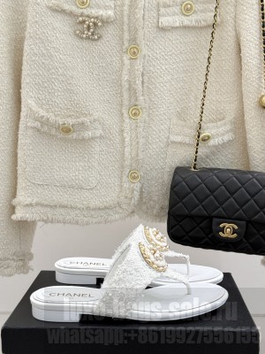 Chanel Flat Slide Thong Sandals 2025 14