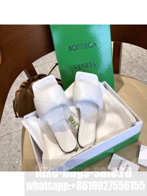Bottega Veneta RUBBER LIDO Flat Sandals White 012 2021 Collection