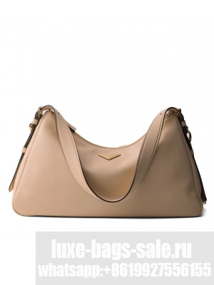 Prada Imee Large Leather Shoulder Bag 1BC228 Apricot
