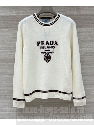 Prada Women's Cashmere Sweater White