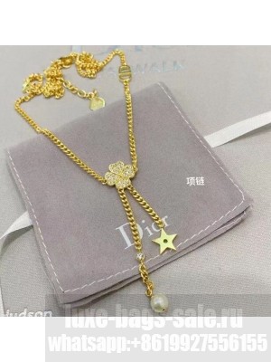 Chanel Clover Y Necklace Gold Spring/Summer 2021 Collection