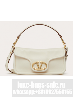 VALENTINO VLOGO 1960 medium lambskin bag FJ098 white