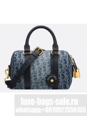 Dior Groove 20 Bag Blue Denim Dior Oblique Jacquard M1364UDC