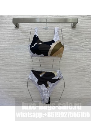 Fendi Rainbow Girl Print Bikini Swimsuit 2022 Collection 071