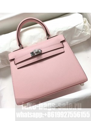 Hermes Kelly Mini 20 Original Epsom Handbag Rose Sakura