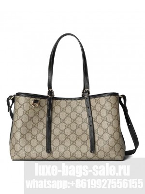 Gucci GG Emblem Small Tote Bag 815214 Black