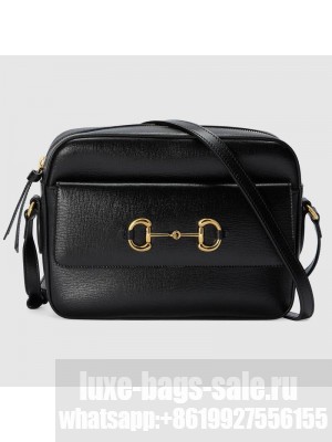 Gucci Horsebit 1955 small shoulder bag 645454 Black