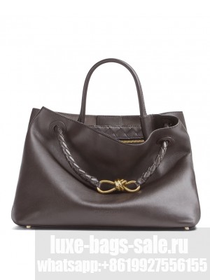 Bottega Veneta Medium Andiamo Dark Coffee