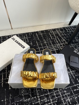 JIL SANDER Slide Mule Gold