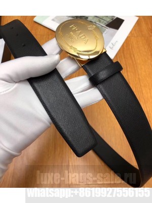 Prada Width 3.5cm Leather Belt P02