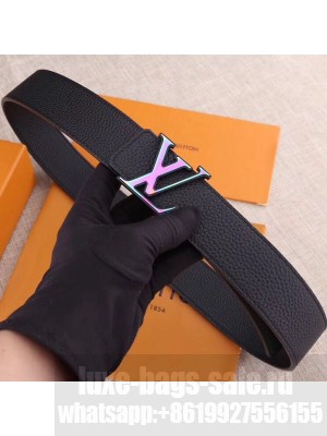 Louis Vuitton Leather Belt 38mm with Rainbow LV Buckle 2019 Collection