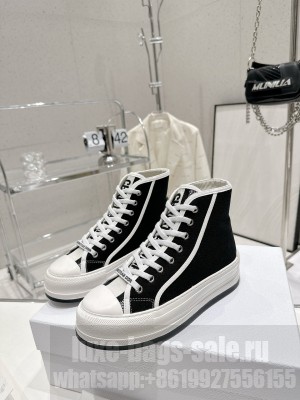 Dior Walk'n'Dior High-top Platform Sneakers Black