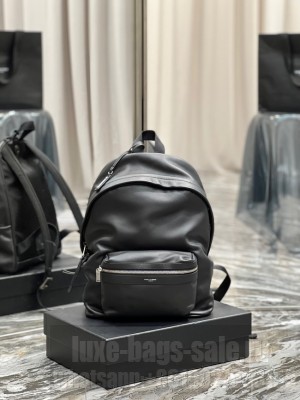 SAINT LAUREN CITY BACKPACK IN LEATHER SMOOTH LEATHER 534967 black