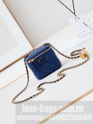 CHANEL CLUTCH WITH CHAIN AP3941 dark blue