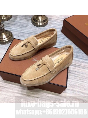 Loro Piana Summer Charms Walk Suede Calf Skin loafer