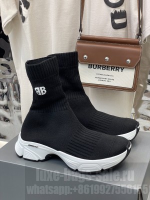 Balenciaga Speed 3.0 Knit Sock Short Boots Black 2021 Collection
