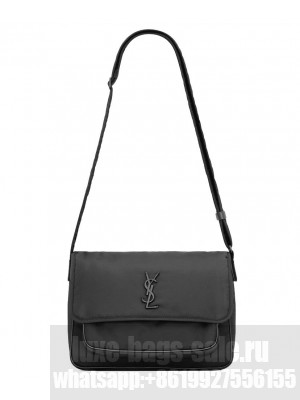 Saint Laurent Niki Messenger In Econyl 757146 Black