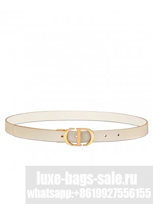 Christian Dior 30 Montaigne Reversible Belt Golden