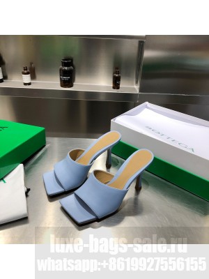 Bottega Venta Leather mules with a squared sole heel 9cm 2021 Collection 17