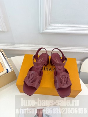 Louis Vuitton Women's LV Isola 5cm Sandals Burgundy