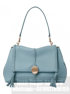 Chloe Penelope Medium Soft Shoulder Bag Blue