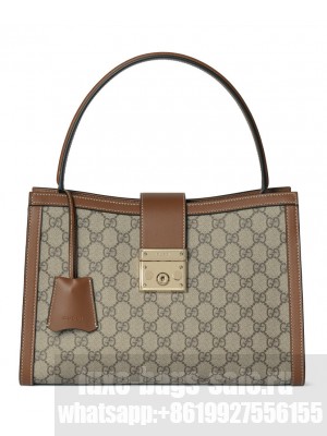 Gucci Padlock Large Top Handle Bag 838991 Coffee
