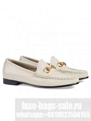 Gucci Women's 1953 Horsebit Loafer In Leather 309701 White