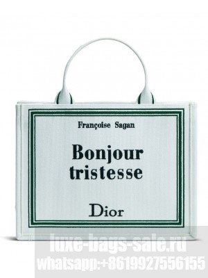 Christian Dior Medium Book Tote Handbag M1354 Green
