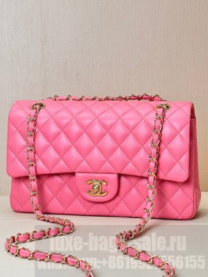 Chanel CLASSIC 11.12 HANDBAG Lambskin & Gold-Tone Metal A01112 Fuchsia