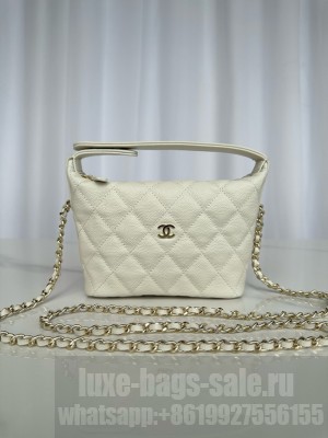 Chanel MINI Shoulder Bag Calfskin AS4386 Cream