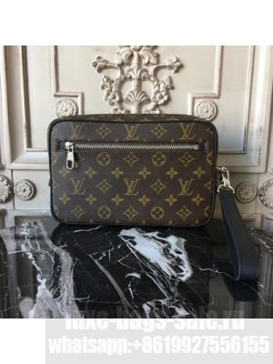 Louis Vuitton Kasai Clutch Monogram Macassar Canvas Fall/Winter 2017 Collection M42838, Brown