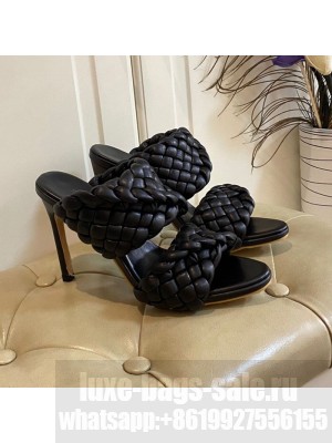 Bottega Veneta The Curve Heel Sandals 11cm Black  2021 Collection