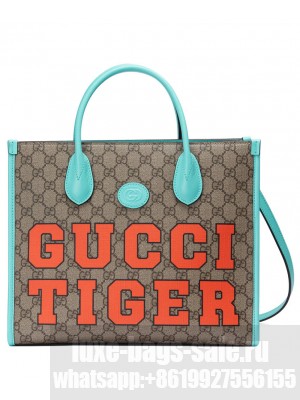 Gucci Chinese Small Tote Bag 659983 Blue