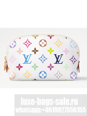 Louis Vuitton NEW LV x TM Cosmetic Pouch PM M13744 white