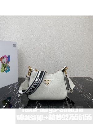 Prada Leather shoulder bag 1BH193 white