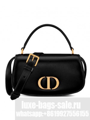 Christian Dior Small 30 Montaigne Avenue Top Handle Bag Black