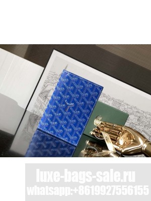 Goyard Grenelle Passport Cover Blue