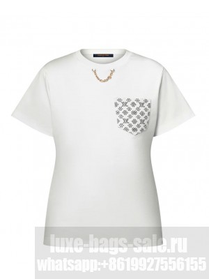 Louis Vuitton Women's Graphic chain T-shirt White