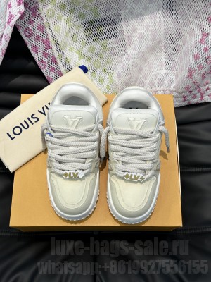Louis Vuitton Unisex LV Trainer Maxi Beige Sneaker