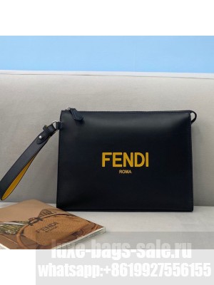 Fendi Flat Pouch Black  2021 Collection