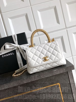 Chanel FLAP BAG WITH TOP HANDLE 92990-17