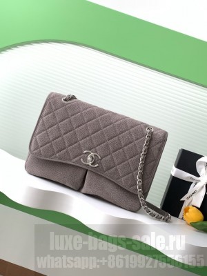 Chanel MAXI FLAP BAG Shoulder Bag AS6068 gray