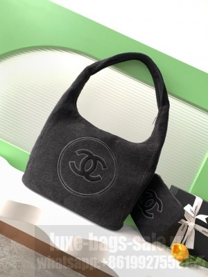 CHANEL Shopping Bag  A7566 Black