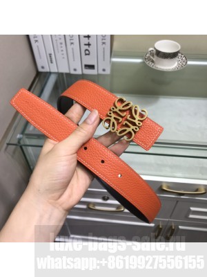 Loewe Width 32mm Leather Belt With Anagram Buckle 013