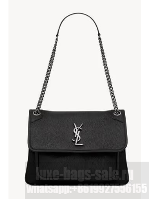 Saint Laurent NIKI MEDIUM IN GRAINED LAMBSKIN 633178 black